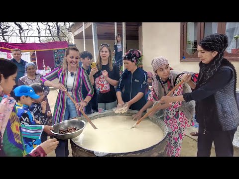 Варим сумаляк в Кишлаке! Как отмечают Навруз в Узбекистане!
