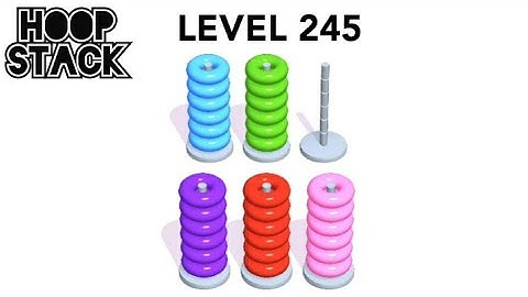 Hoop Stack Level 245 | Puzzle Game  | Complete Level