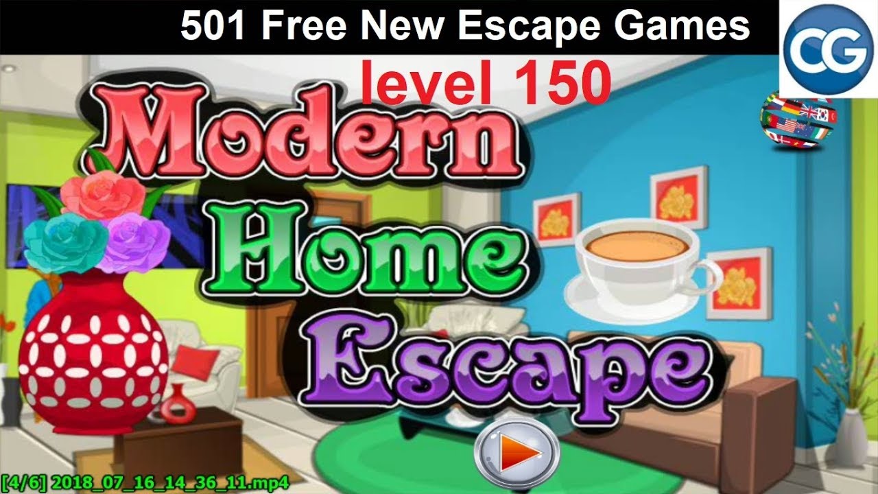 Walkthrough 501 Free New Escape Games Level 150 Modern Home