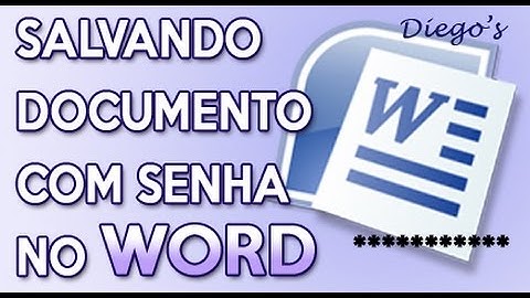Salvar documento Word com senha