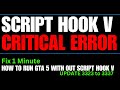 Script Hook V CRITICAL Error Fix in GTA 5 Hindi/Urdu!