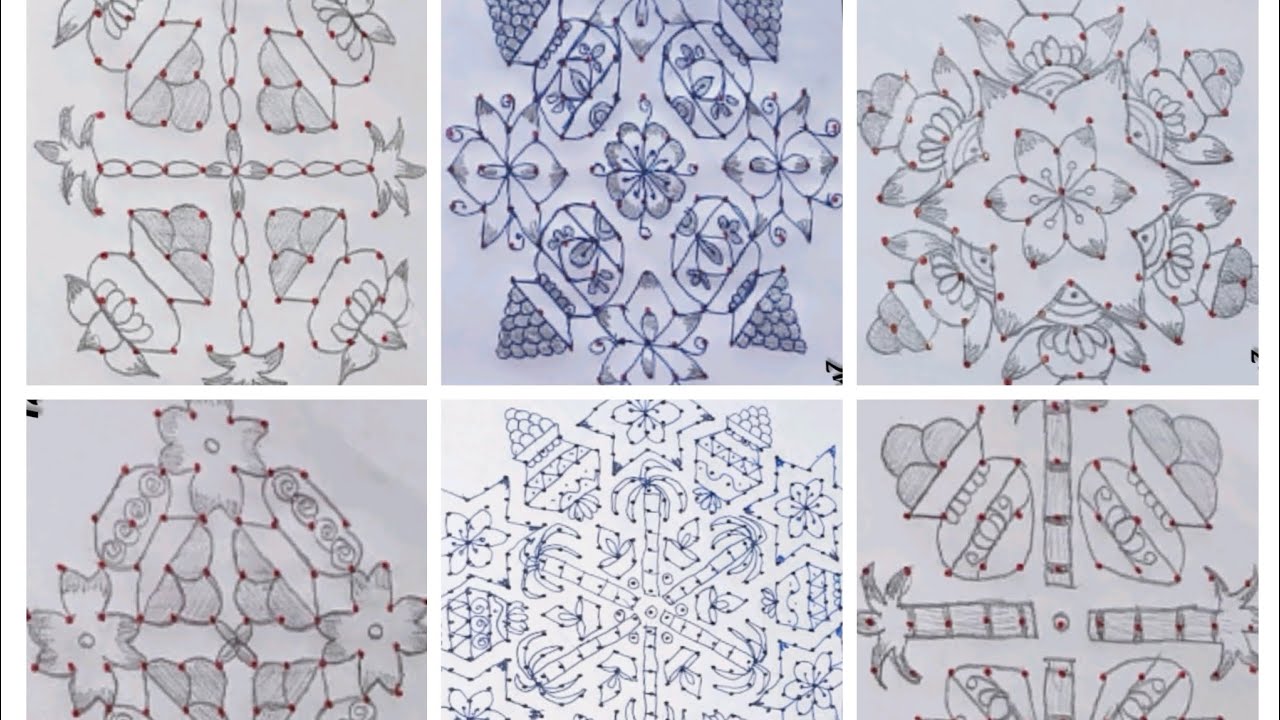 6 Easy Sankranthi rangolis latest 2026|Sankranthi muggulu|Bhoghi muggulu|pongal kolam 2026 latest 