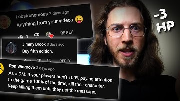 Your WORST D&D ADVICE gave me psychic damage