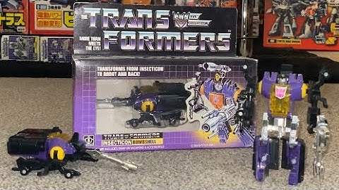 Transformers generation one bombshell complete transformation process video. G1 vintage insecticon