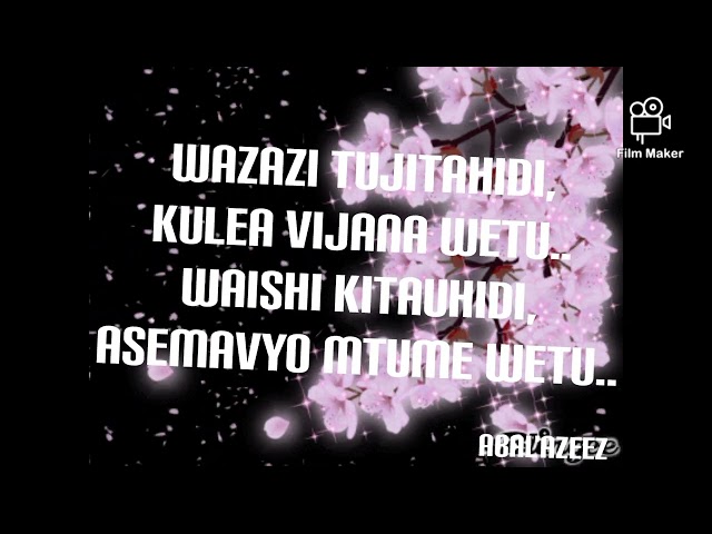 qaswida -- Wazazi Tujitahidi kulea vijana wetu official Lyrics class=