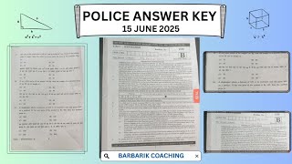 HP POLICE  ANSWER KEY || SERIES B||  15 June 2025 || HPPSC || BARBARIK COACHING
