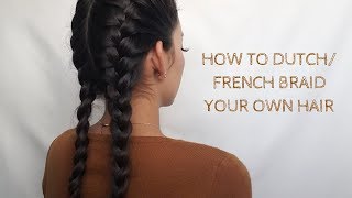 HOW TO DUTCH/FRENCH BRAID YOUR HAIR ON YOUR OWN | YADIRA Y. screenshot 5