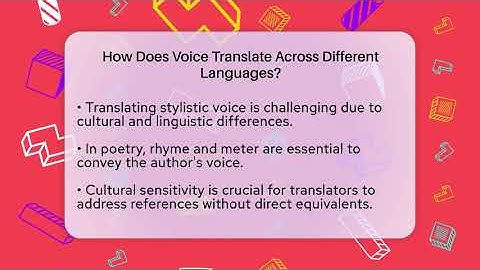 How Does Voice Translate Across Different Languages? - The Prose Path