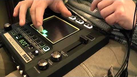 4 simple recorded loops on Korg Kaossilator Pro making up a simple piece of music