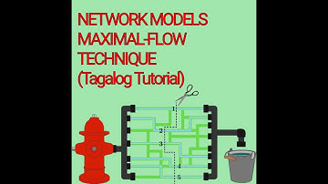 Maximal Flow Technique NETWORK MODELS (Tagalog Tutorial)