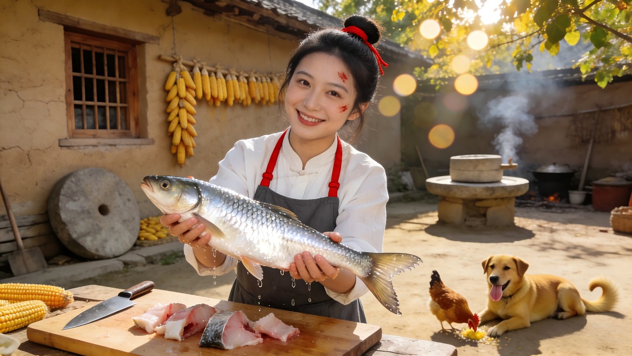 賣魚醜女撿傻子當男人！全村都笑她這輩子結束了！誰知這傻子竟是京城大少爺！反手把她寵上天！#短劇  #甜寵  #drama  #穿越  #逆袭 #种田#年代