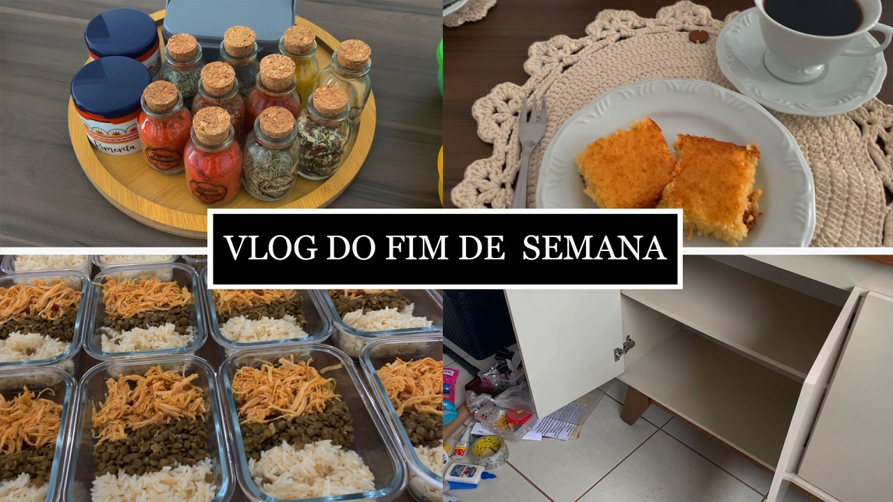 Marmitas pra semana, organização do escritório, café da tarde l VLOG