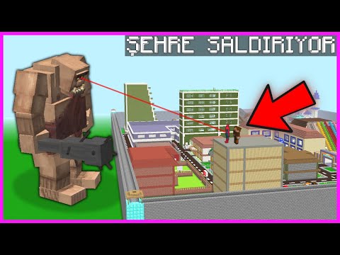 TEPEGÖZ ÇETESİ ŞEHRE SALDIRIYOR! 😱 - Minecraft