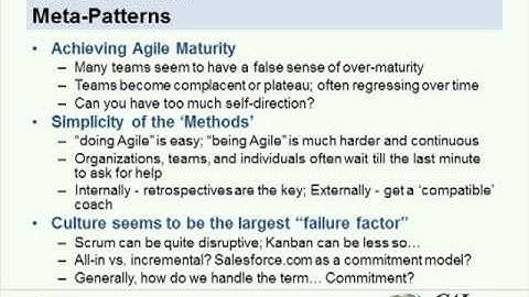 Essential Patterns of Mature Agile Teams