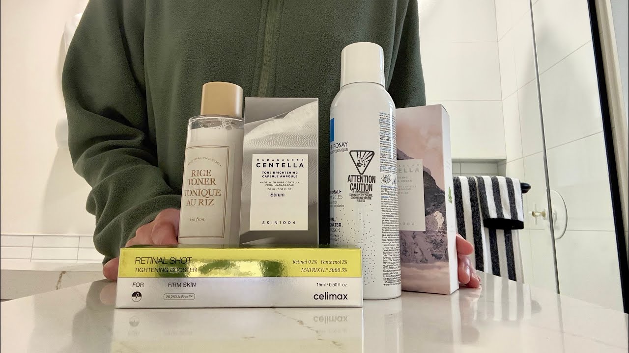 ASMR skincare haul 🦢