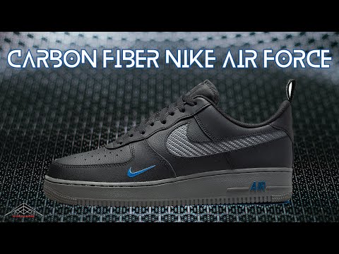nike air force 1 '07 lv8 carbon fiber black iron grey