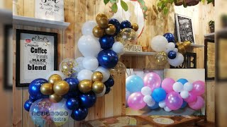 DIY Balloon garland \/ How to make Organic Balloon Garland \/ Balloon decoration idea