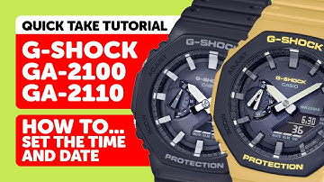 CASIO G-SHOCK GA-2110 & GA-2100 (5611) CASIOAK - Setting the Time and Date!