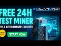 Get a Free Bitcoin Miner for 24hours with MillionMiner.com