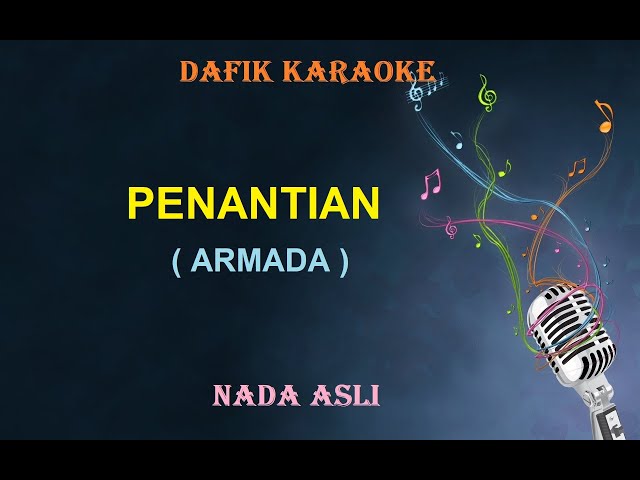 Penantian (Karaoke) Armada Nada Original /Cowok Male Key class=