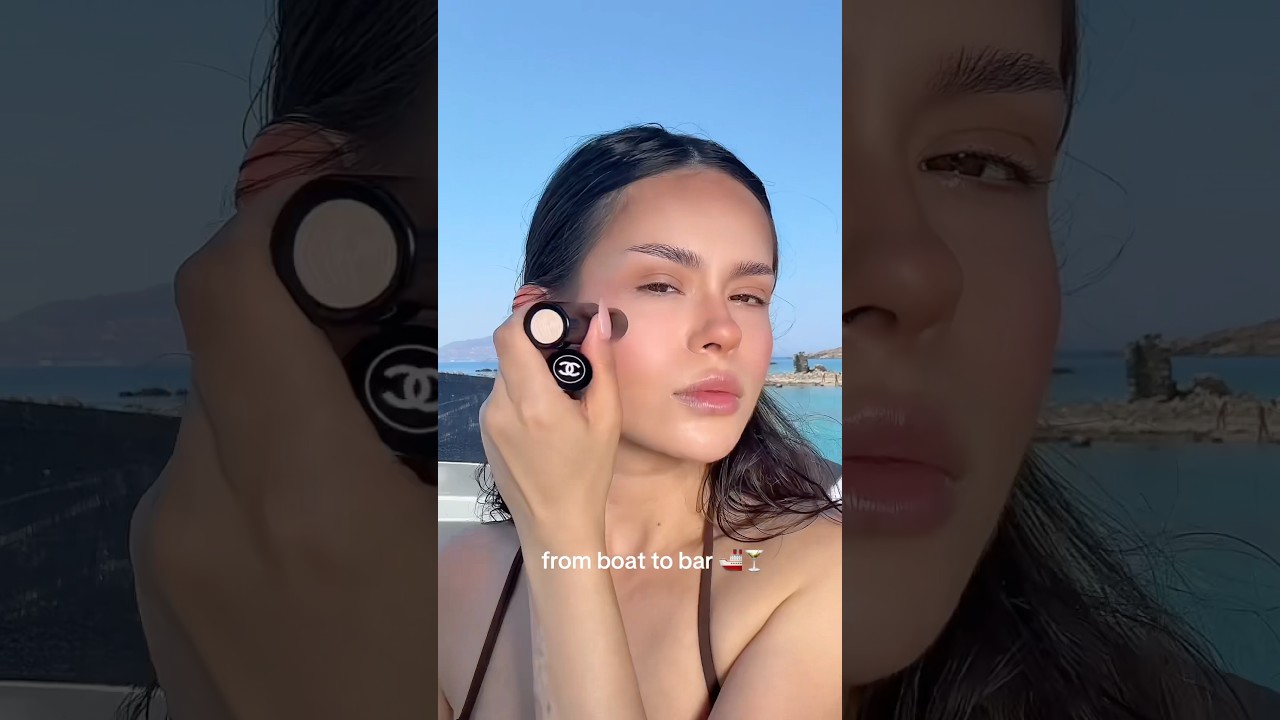 Lil makeup routine on the boat