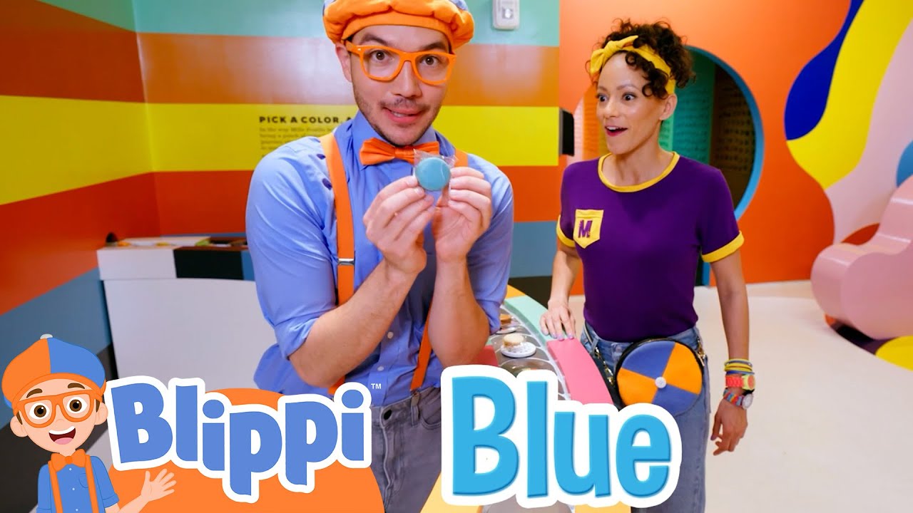 Blippi & Meekah Explore the Color Factory Museum! | Blippi's Colorful Fun! | Blippi Adventures ...