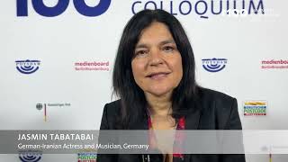 Statement von Jasmin Tabatabai beim M100 Sanssouci Colloquium 2023