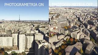 MSFS24 PHOTOGRAMETRIA ON VS PHOTOGRAMETIRA OFF