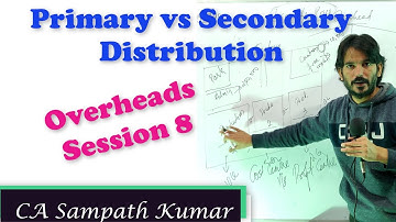 Overhead - Primary vs Secondary distribution |#session 8 | తెలుగు | CA/CMA Inter | Cost Accounting