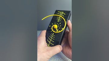 3D Printed golden spiral clock #3DPrinting  #Shorts #Satisfying #Trending #CoolGadgets