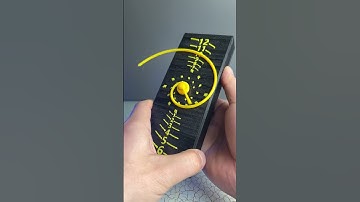 3D Printed golden spiral clock #3DPrinting  #Shorts #Satisfying #Trending #CoolGadgets