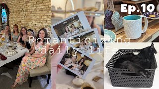 Store dog news, classic tea party, at home pottery studio | Romanticize Life w/Me Vlog | Ep.10