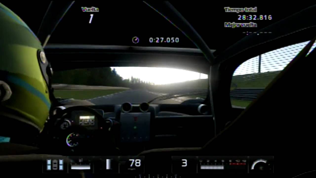 Gran Turismo 5 Pagani Zonda Nurburgring Nordschleife Night Onboard Camera