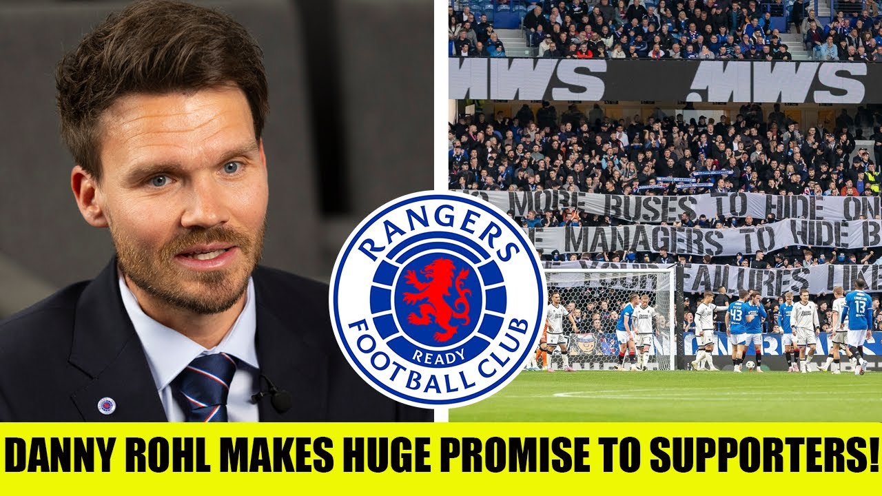 Danny Rhol Mask Rangers Danny Rohl Makes HUGE Promise To Rangers Supporters! - YouTube