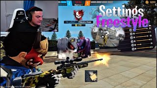 Settings ViniX Freestyle ⚙️☠️ 99% Skills HeadShot 🇧🇷 Free Fire Highlights