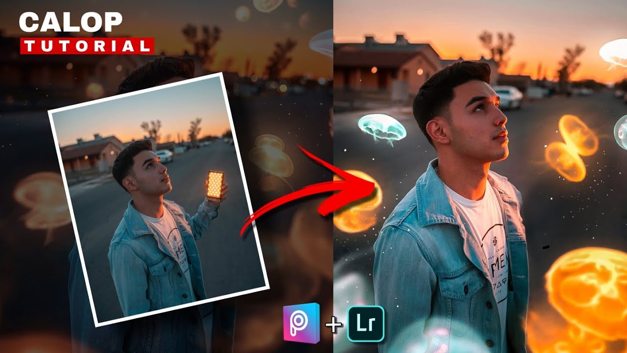 Glowing Jellyfish Editing Tutorial in Picsart | How to Edit Like Calop | Photo Editing Tutorial