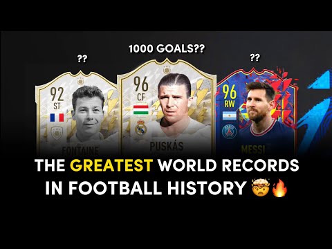 THE GREATEST WORLD RECORDS IN FOOTBALL HISTORY! 🔥🤯