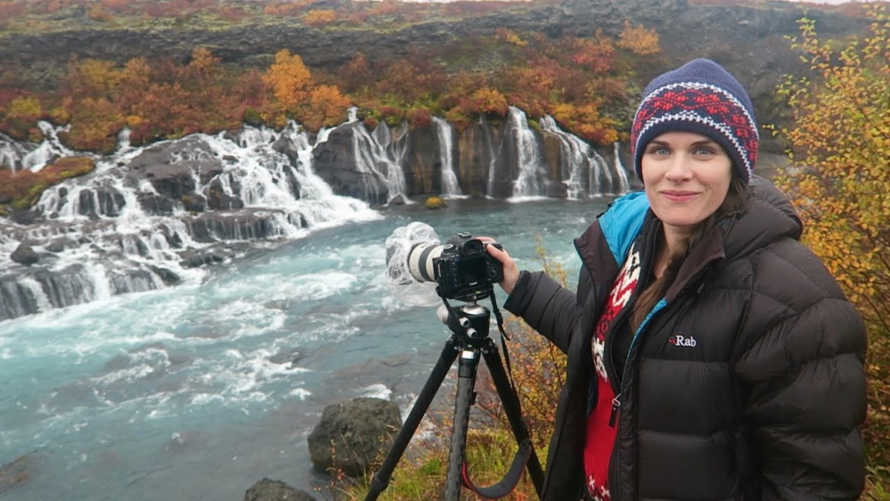 Photographing Hraunfossar waterfall, West Iceland - YouTube