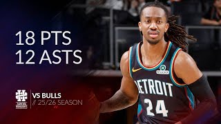 Daniss Jenkins 18 Pts 12 Asts Vs Bulls 2526 Season