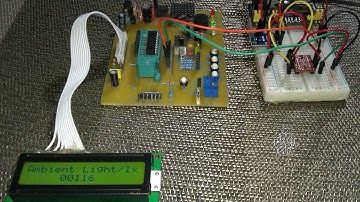 PIC16F87 BH1750 Digital Light Sensor Digital Lux Meter