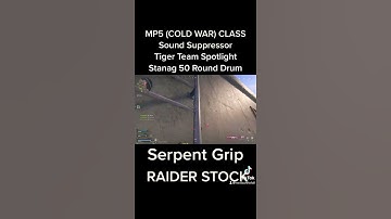 COLD WAR MP5 WARZONE CLASS