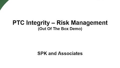 PTC Risk Mgt Integrity