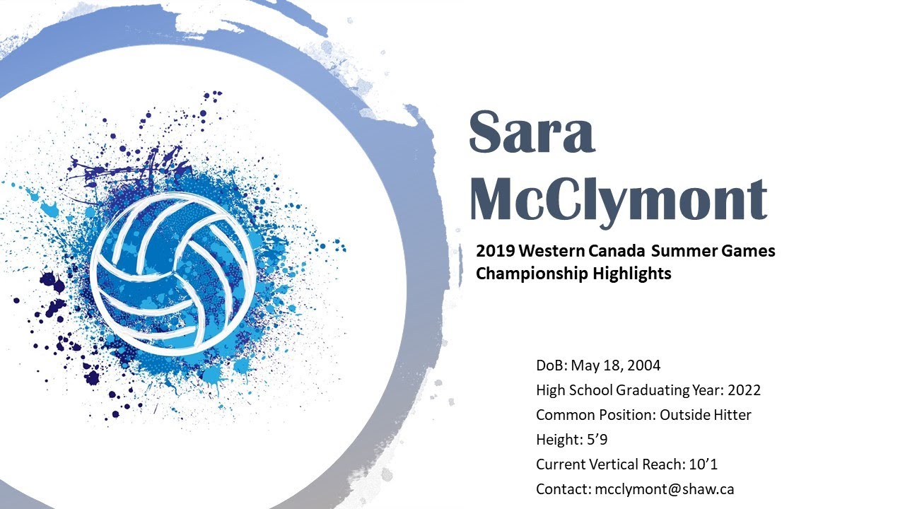 Sara McClymont Highlights from 2019 Western Canada Summer Games
