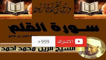 الشيخ الزين محمد احمد سورة القلم