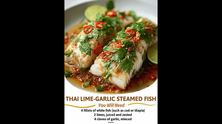 🇹🇭 Thai Lime-Garlic Steamed Fish — Clean, Citrus-Kissed, and Full of Flavor!