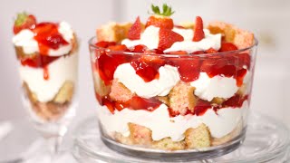 Easy Strawberry Shortcake / Punch Bowl Recipe ~ holiday deserts