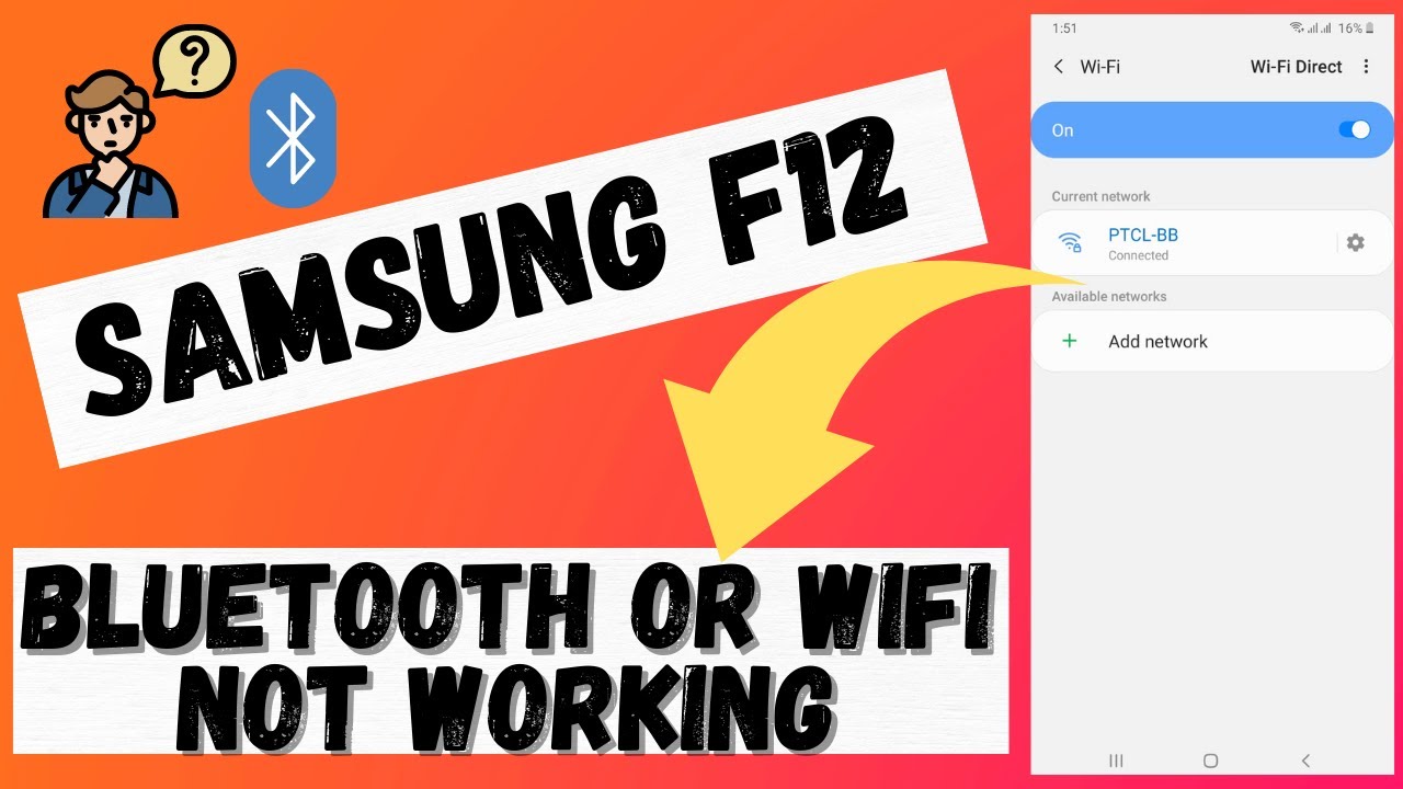 Samsung F12 WiFi /Bluetooth Not Working Problem Fixed Fix Any WIFI