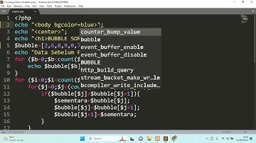 Sorting Dta: Met. Bubble Sort: Fitur Input dgn bhs Pempr. PHP, Jngn lpa lke, komnt & subscribe ya :)