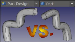FreeCAD Loft and Sweep Part Vs. Part Design Workbenches |JOKO ENGINEERING|