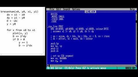 CGA Graphics Programming: Horizontalish lines